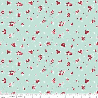 Little Ladybug Mini Flowers Blue
