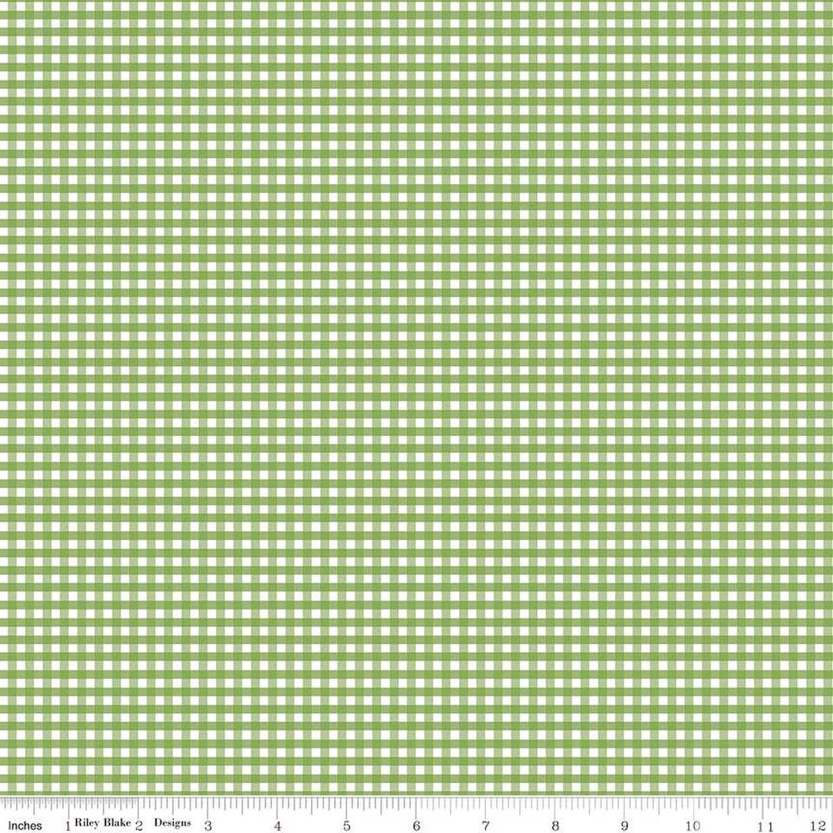1/8" Gingham Green