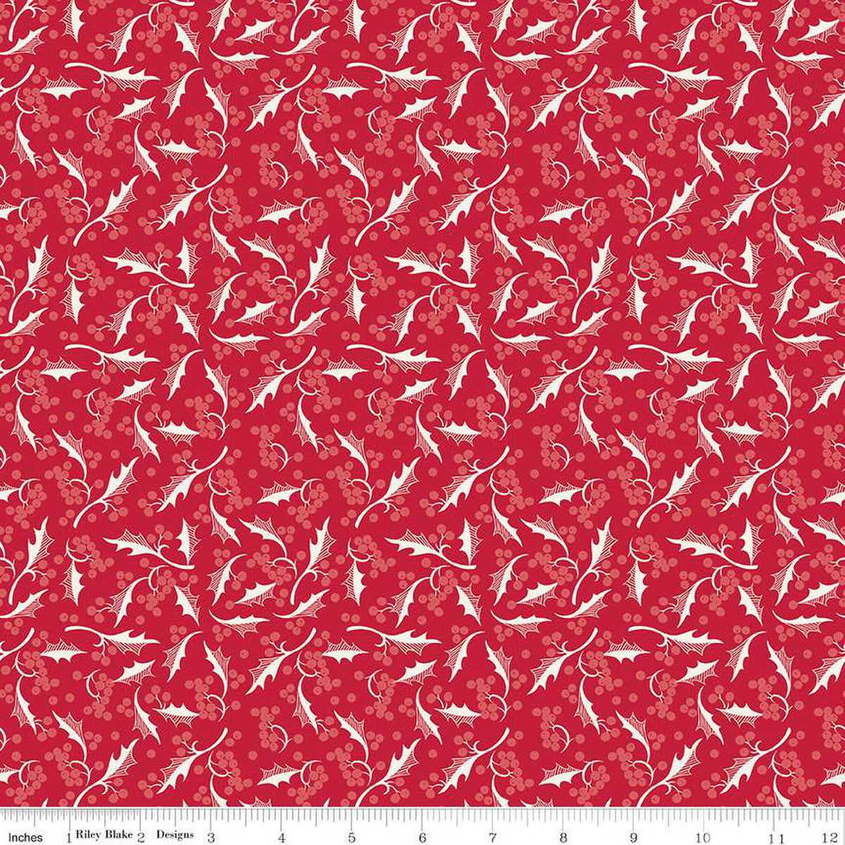 Merry little Christmas Holly Red