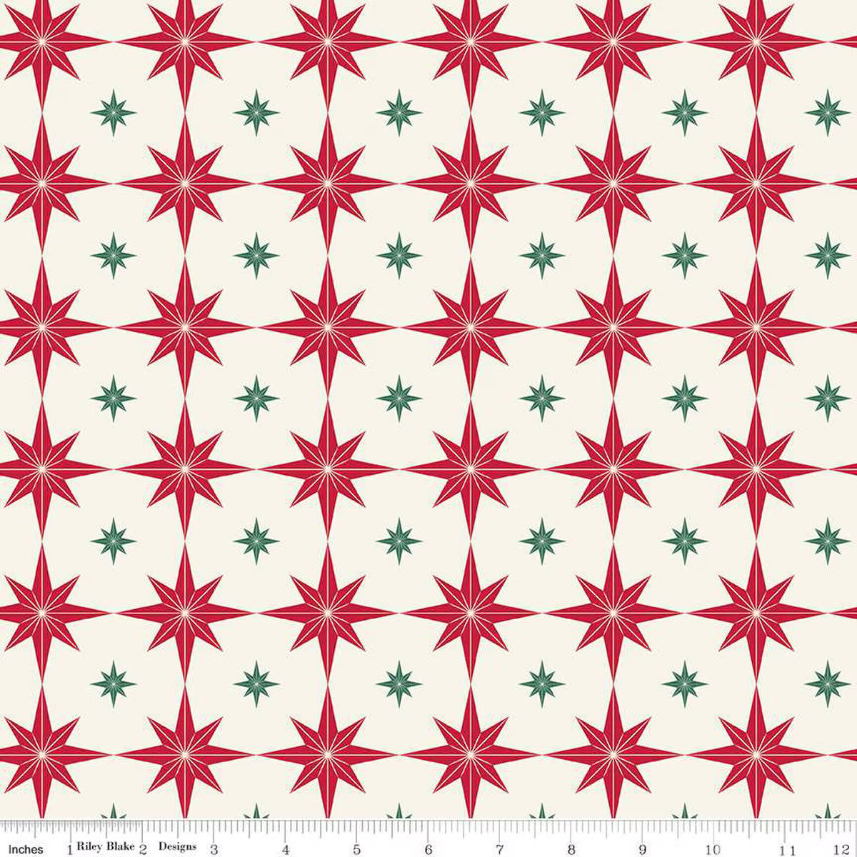 Merry Little Christmas Starbursts Cream