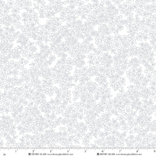 Packed Linework Floral Best of Quilters Flour by Henry Glass