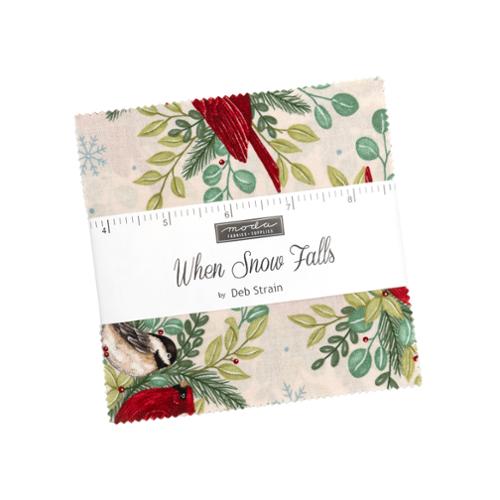 When Snow Falls by Deb Strain for Moda Fabrics - Charm Pack 5" squares