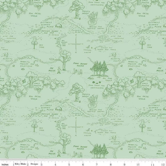 Winnie the Pooh Map Green