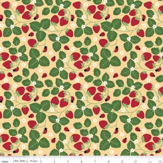 Little Ladybug Strawberries Yellow