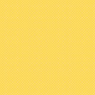 White Swiss Dot On Yellow, MOQ 10Yard(s)