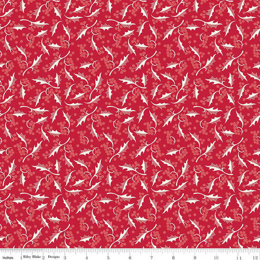 Merry little Christmas Holly Red