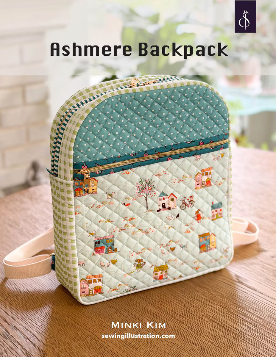 Ashmere Backpack Pattern by Minki Kim