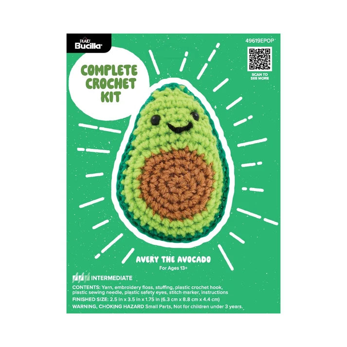 Bucilla Amigurumi Crochet Kit - Avery the Avocado