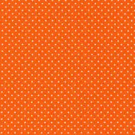 White Swiss Dot On Orange, MOQ 10Yard(s)